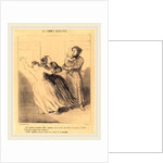 Ah! il prétend m'empêcher d'aller, 1849 by Honoré Daumier