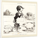 Le Jeune Estancelin est obligé de rentrer en classe!, 1849 by Honoré Daumier