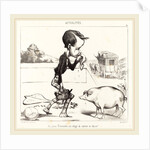 Le Jeune Estancelin est obligé de rentrer en classe!, 1849 by Honoré Daumier