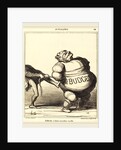 Difficile à faire paraitre svelte, 1869 by Honoré Daumier