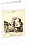 Difficile à faire paraitre svelte, 1869 by Honoré Daumier