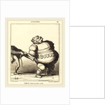 Difficile à faire paraitre svelte, 1869 by Honoré Daumier