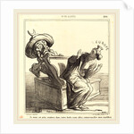 Je vous en prie, rentrez dans votre boite, 1869 by Honoré Daumier