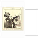 Je vous en prie, rentrez dans votre boite, 1869 by Honoré Daumier