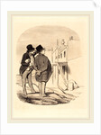 Two Men Amid Ruins by Honoré Daumier