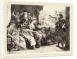 Players Enacting the Poisoning of Hamlet's Father (Act III, Scne II), 1835 by Eugène Delacroix