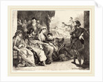 Players Enacting the Poisoning of Hamlet's Father (Act III, Scne II), 1835 by Eugène Delacroix