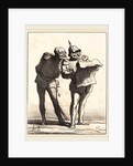 Décidément on ne peut pas, 1870 by Honoré Daumier