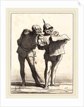 Décidément on ne peut pas, 1870 by Honoré Daumier