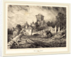Château de Pesteil à Polminhac, 1832 by Eugène Isabey