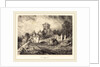 Château de Pesteil à Polminhac, 1832 by Eugène Isabey