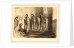 Procession Leaving a Church by Alphonse Legros
