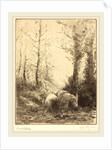 Farmer and His Donkey by Alphonse Legros