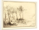 Landscape by Alphonse Legros