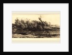 Landscape with Boat, 2nd plate by Alphonse Legros