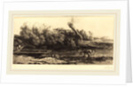 Landscape with Boat, 2nd plate by Alphonse Legros