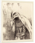 Elle tire de sa poitrine une eponge toute noire, la couvre de baisers, 1896 by Odilon Redon