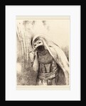 Elle tire de sa poitrine une eponge toute noire, la couvre de baisers, 1896 by Odilon Redon
