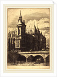 La Tour de l'Horloge, Paris, 1852 by Charles Meryon