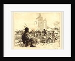 Poultry Market at St.-Jean-de-Mont, 1892 by Auguste Lepère