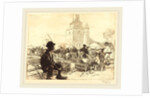 Poultry Market at St.-Jean-de-Mont, 1892 by Auguste Lepère