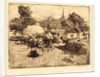View of St.-Jean-de-Mont, Vendee, 1892 by Auguste Lepère