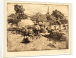 View of St.-Jean-de-Mont, Vendee, 1892 by Auguste Lepère