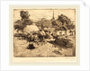 View of St.-Jean-de-Mont, Vendee, 1892 by Auguste Lepère