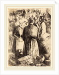 Market at Pontoise, c. 1895 by Camille Pissarro