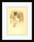 Anna Held and Baldy, 1896 by Henri de Toulouse-Lautrec
