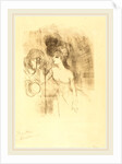 Anna Held and Baldy, 1896 by Henri de Toulouse-Lautrec