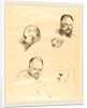 Four Sketches of Ambroise Vollard, c. 1910 by Jean-Louis Forain