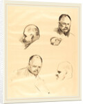 Four Sketches of Ambroise Vollard, c. 1910 by Jean-Louis Forain
