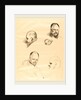 Four Sketches of Ambroise Vollard, c. 1910 by Jean-Louis Forain