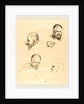 Four Sketches of Ambroise Vollard, c. 1910 by Jean-Louis Forain