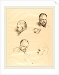 Four Sketches of Ambroise Vollard, c. 1910 by Jean-Louis Forain