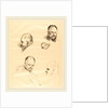 Four Sketches of Ambroise Vollard, c. 1910 by Jean-Louis Forain