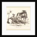 A Mameluck Resting by Carle Vernet