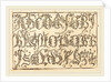 Ornamental Alphabet by Anonymous