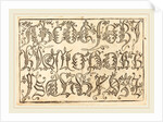 Ornamental Alphabet by Anonymous
