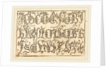 Ornamental Alphabet by Anonymous