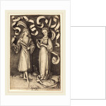 The Falconer and Noble Lady by Israhel van Meckenem