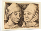 Double Portrait of Israhel van Meckenem and His Wife Ida, c. 1490 by Israhel van Meckenem