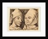 Double Portrait of Israhel van Meckenem and His Wife Ida, c. 1490 by Israhel van Meckenem