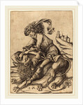 Samson and the Lion, c. 1475 by Israhel van Meckenem