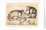 Family of Pigs by Martin Schongauer
