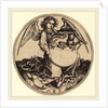 Shield with Lion, Held by Angel by Martin Schongauer