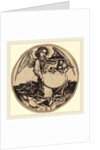 Shield with Lion, Held by Angel by Martin Schongauer