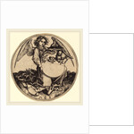 Shield with Lion, Held by Angel by Martin Schongauer