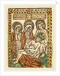 The Lamentation by Workshop of Master of the Borders with the Four Fathers of the Church